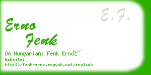 erno fenk business card